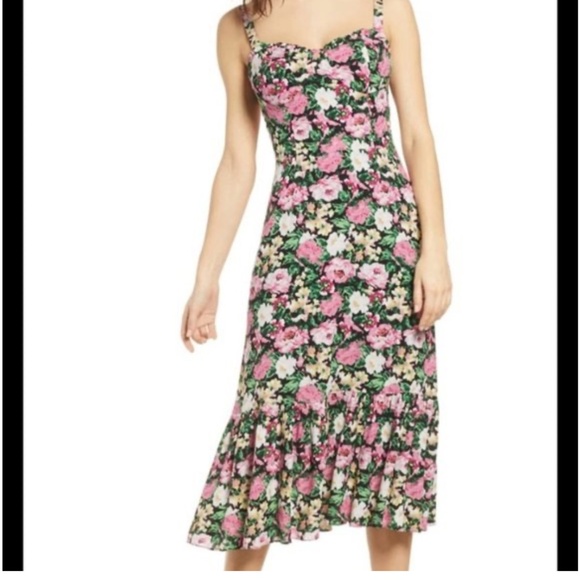 Wayf Dresses & Skirts - Bombshell Wayf bustier Eloise floral dress
